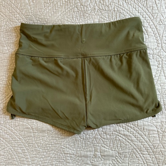 Calia Olive Green Women's Swim Shorts - Picture 2 of 3